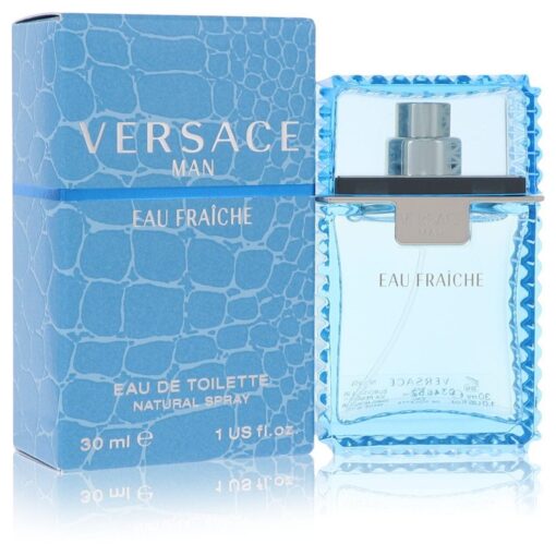 Versace Man by Versace Eau Fraiche Eau De Toilette Spray (Blue) 30 ml