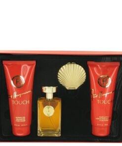 Touch by Fred Hayman Gift Set -- 3.4 oz Eau De Toilette Spray + 6.7 Body Lotion + 6.7 oz Shower Gel + Mirror